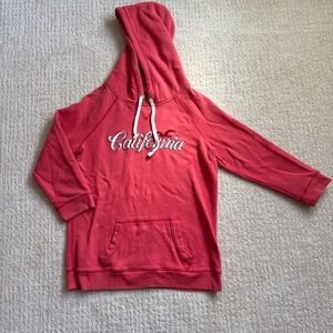 Hollister Pink California Script Hoodie Sweater